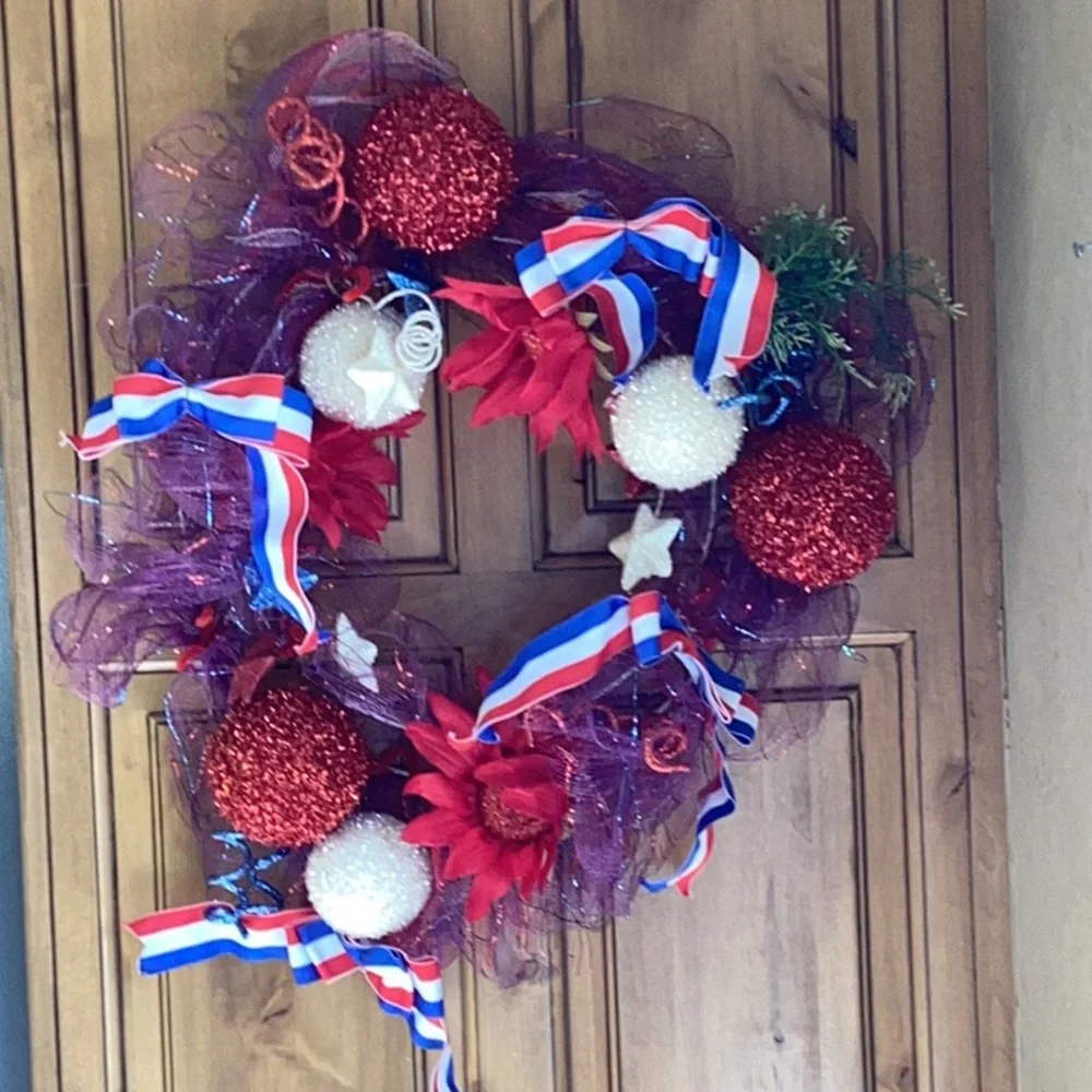 Patriotic 4th of July Themed Wreath